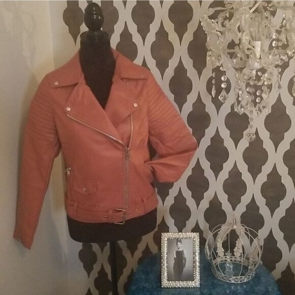 Love Tree Belted Moto Jacket - Picture 3 of 9
